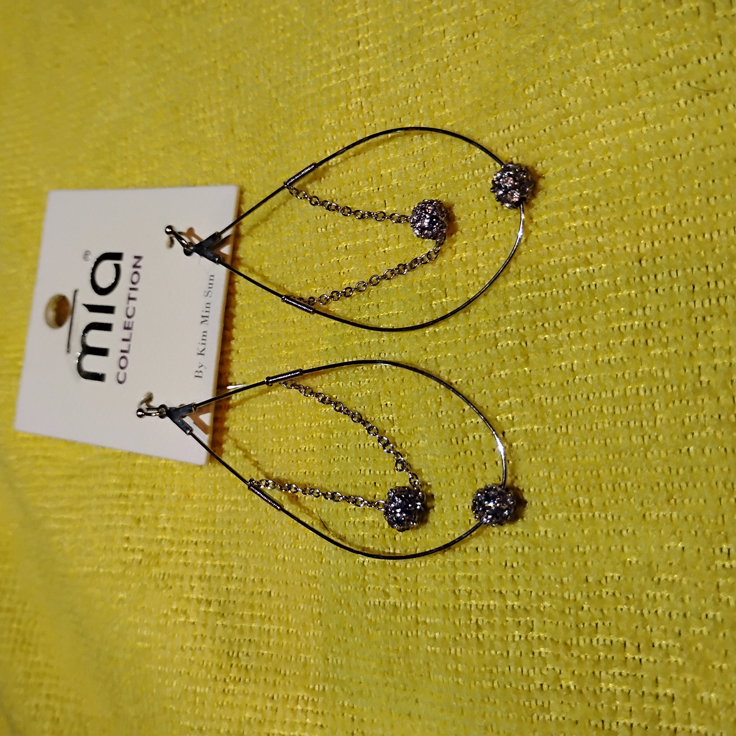 Misha Collection Silver Hoop Earrings